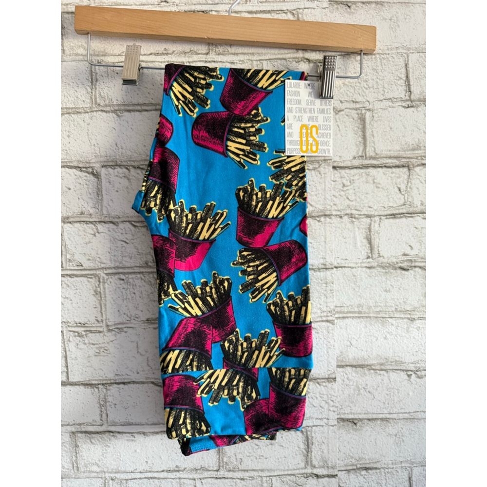 NEW French Fry OS LulaRoe Leggings Small